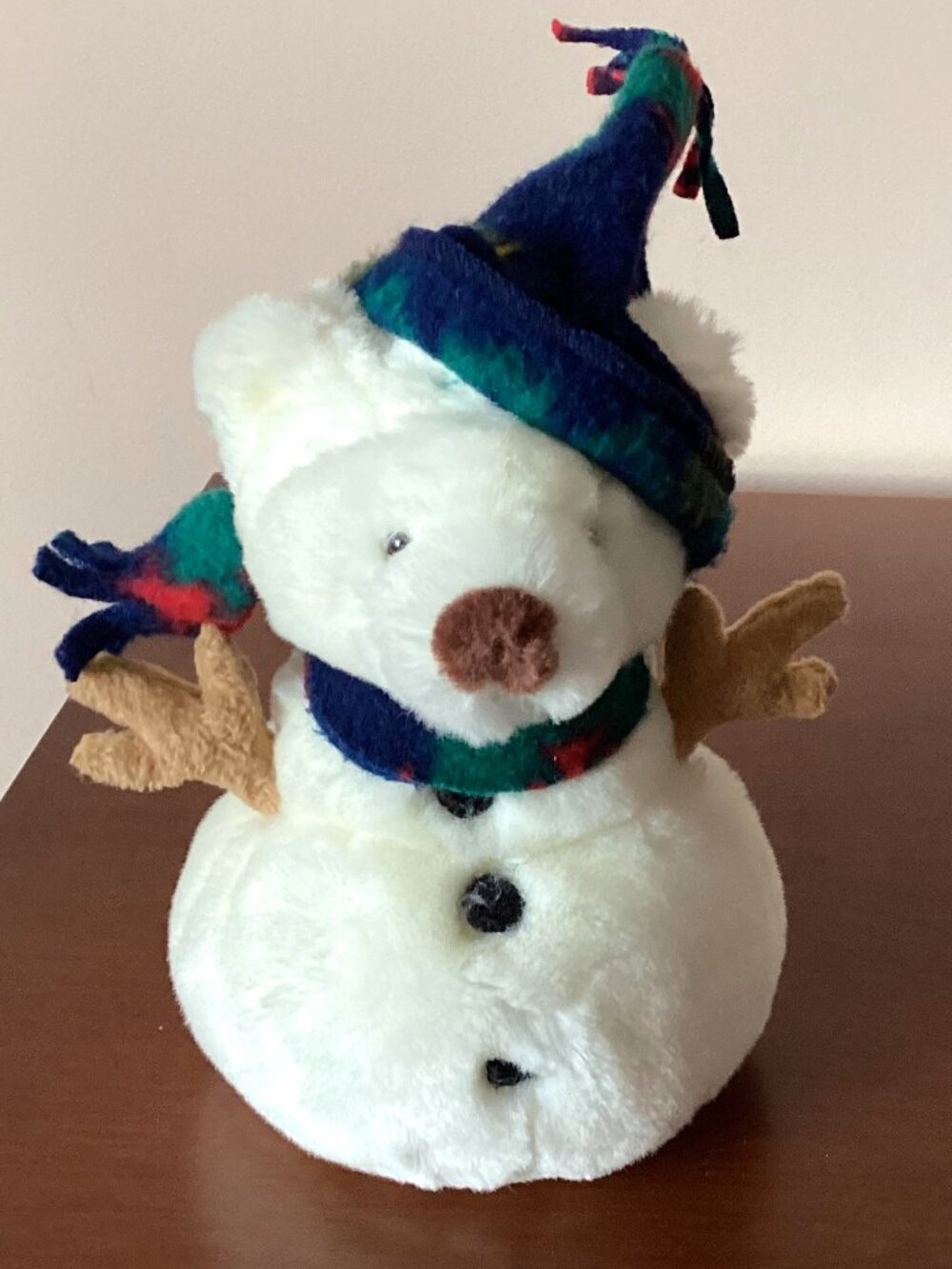Russ Snowbeary 2014 Christmas Holiday Decor Ornament Teddy Bear Snowman